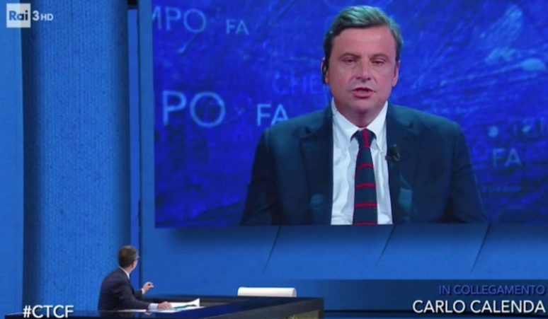 Carlo Calenda cialtrone in TV