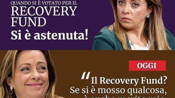 Meloni e Recovery found