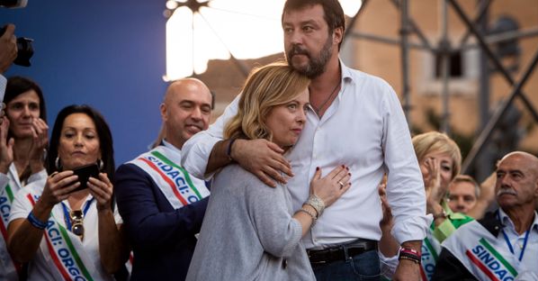 Meloni e Salvini per lo stesso partito