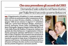 REGOLAMENTO DI DUBLINO II berlusconi