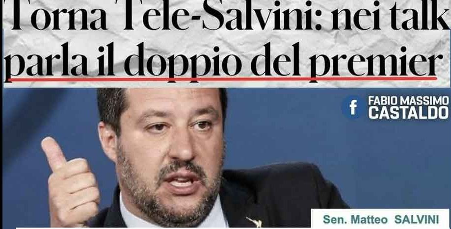 Salvini in tv