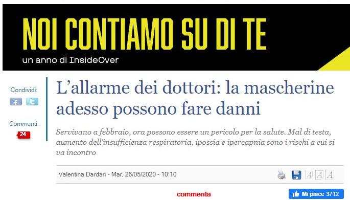 fakenews mascherine danni bufale giornale 685x391