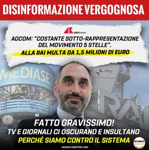 gubitosa mediaset rai contro M5S 960x576