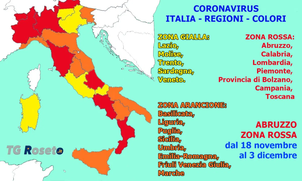 italia colori covid 19