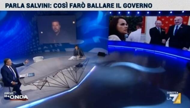 salvini bielorussia inonda la7