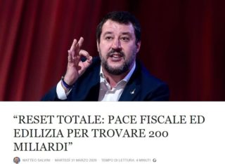 salvini coronavirus condono 320x234